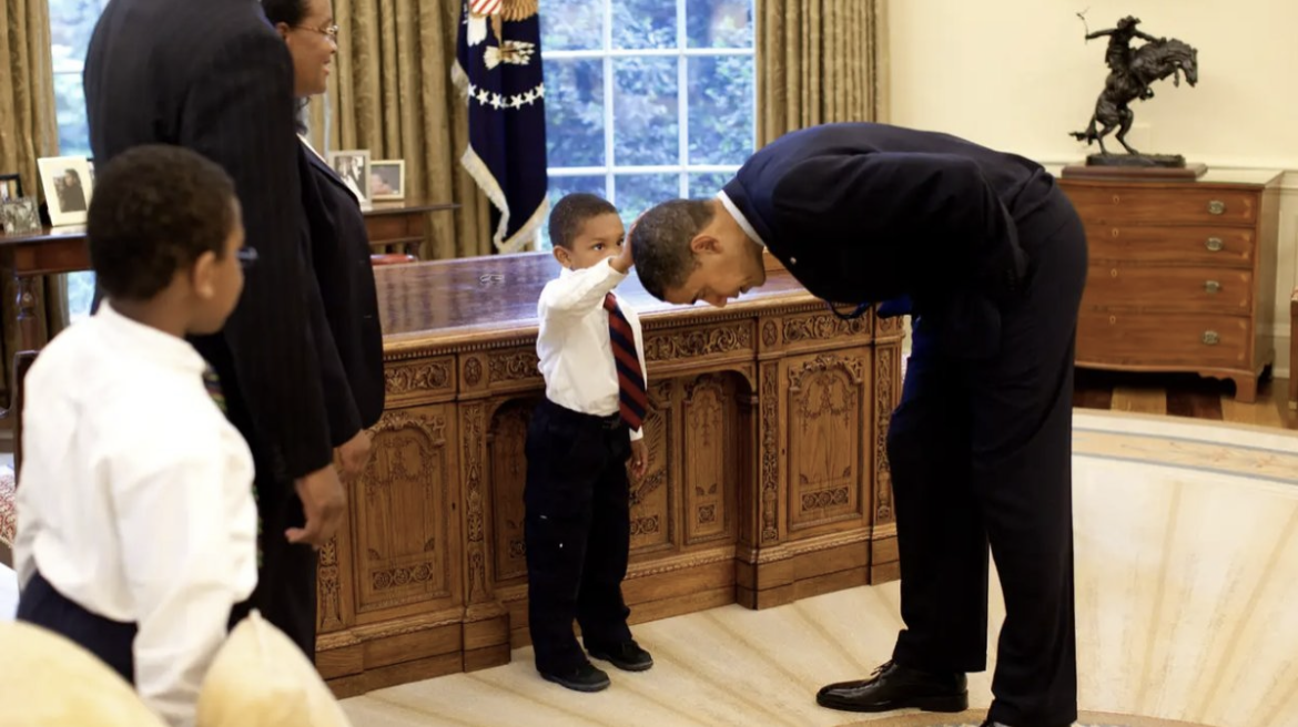 The Source |Barack Obama Reunites With Young Boy Who Touched His Hair, 13 Years Later