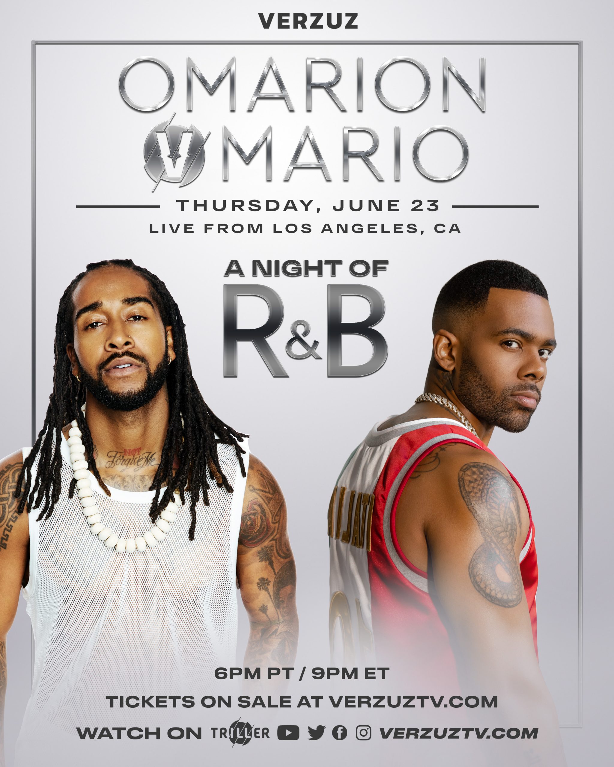 Omarion and Mario Set to Headline 'A Night of R&B' VERZUZ