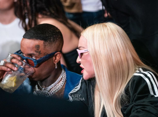 Madonna and Tory Lanez Seen Together Ringside at Davis vs. Romero Fight