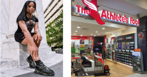 Woman Football Player, Founder of Sneaker Brand Signs Deal With Athlete's Foot Shoe Stores