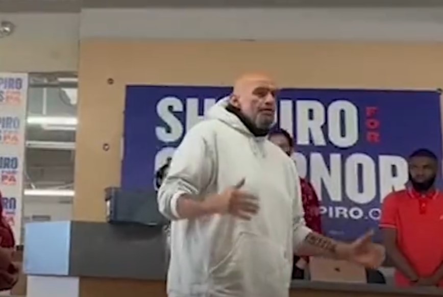 John Fetterman Makes His First Campaign Appearance Since Stroke At Volunteer Training Center
