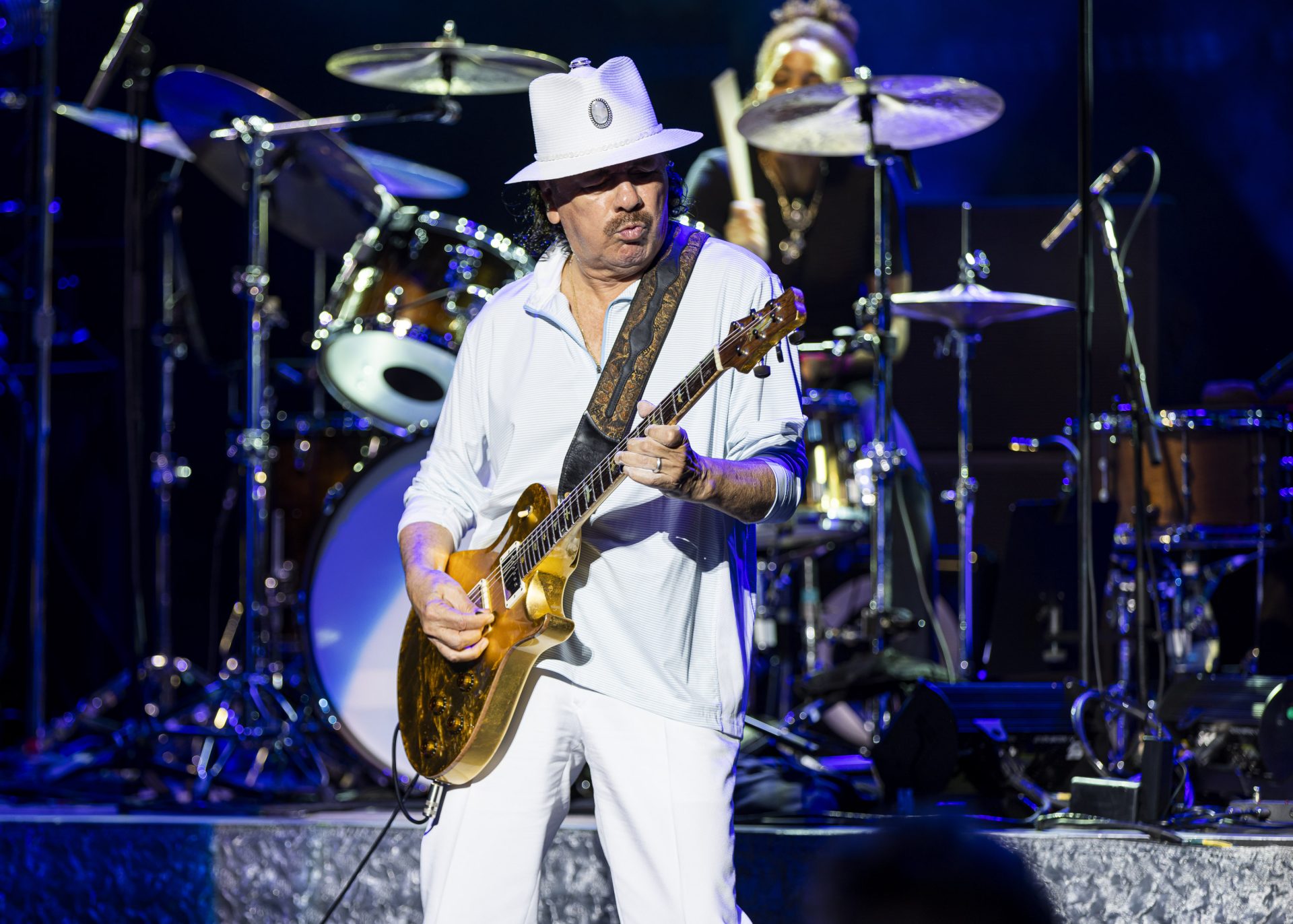 Legendary Guitarist Carlos Santana Taken To Hospital After Collapsing On Stage Due To Heat Exhaustion & Dehydration