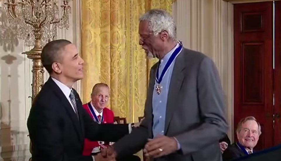 Barack Obama Pays Tribute To NBA Legend And Civil Rights Activist Bill Russell