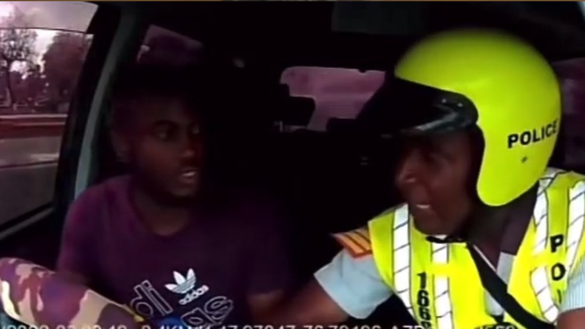 Police And Motorist Get In Verbal Altercation – Watch Video – YARDHYPE