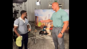 Watch Kevin Hart and Dwayne 'The Rock' Johnson Clown Around and Slap Each Other With a Tortilla