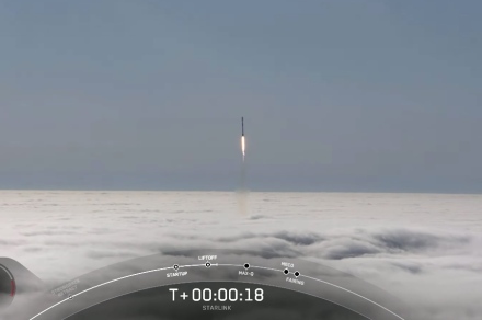 Watch SpaceX rocket soar above the clouds in latest launch