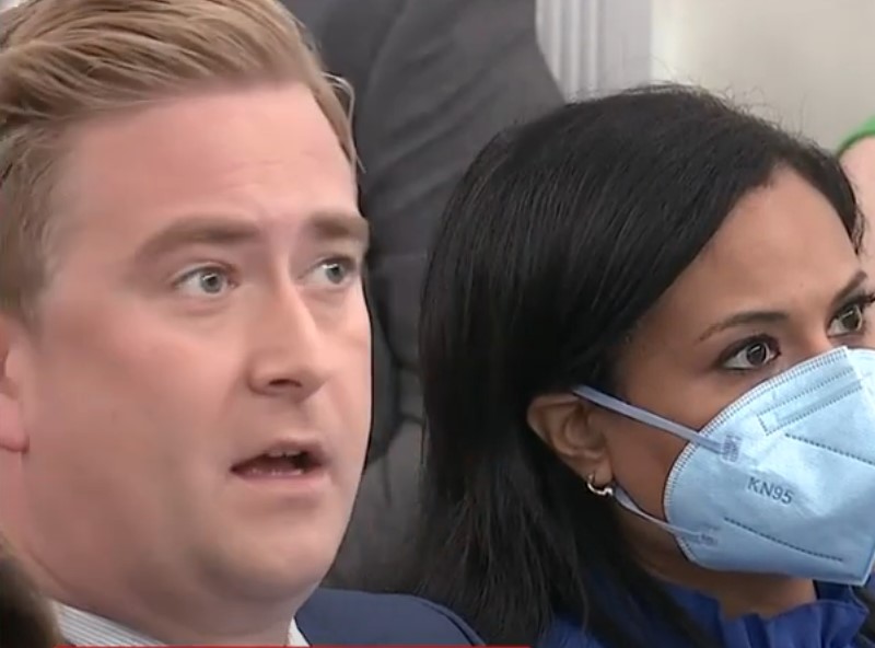 Peter Doocy Looks Shocked As He Gets Called Out For Insulting Biden