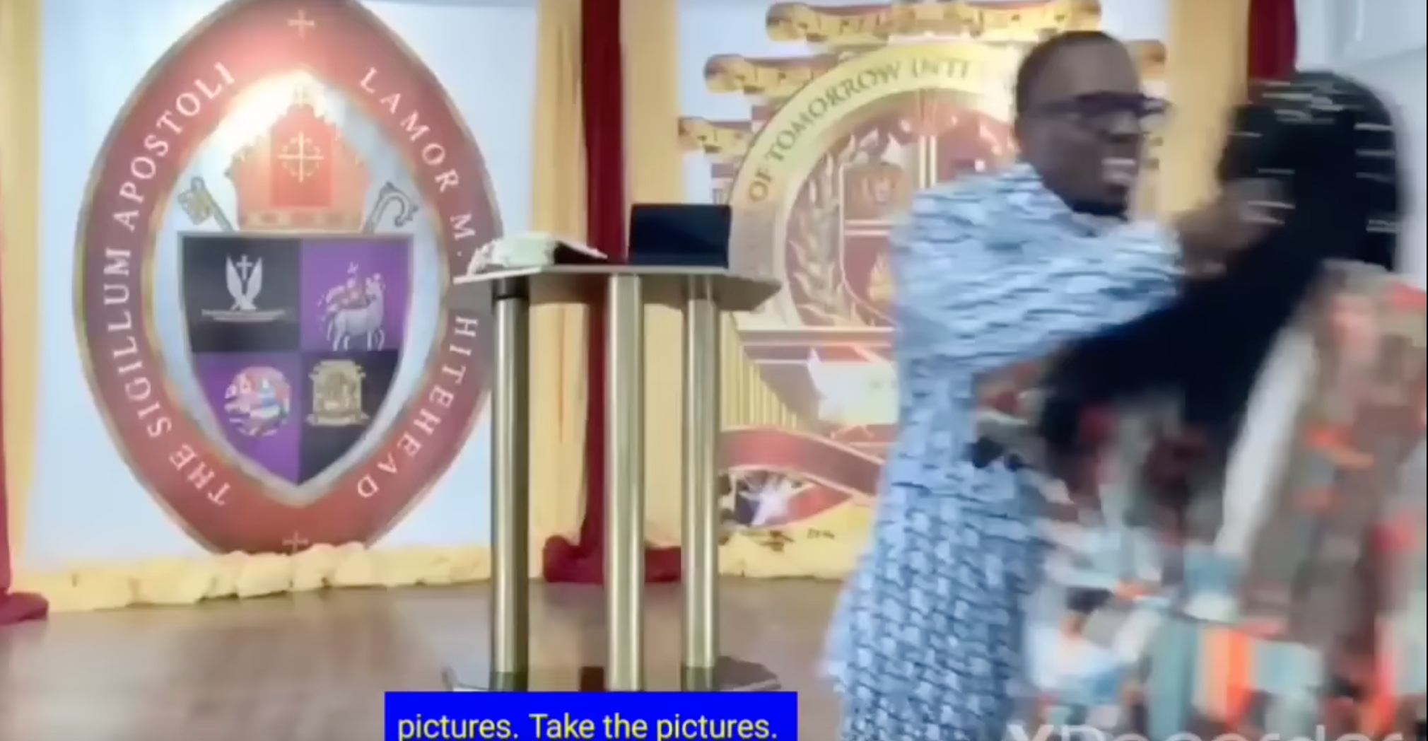 Bishop Grabs Woman and Kicks Her Out During Church Service – Watch Video – YARDHYPE