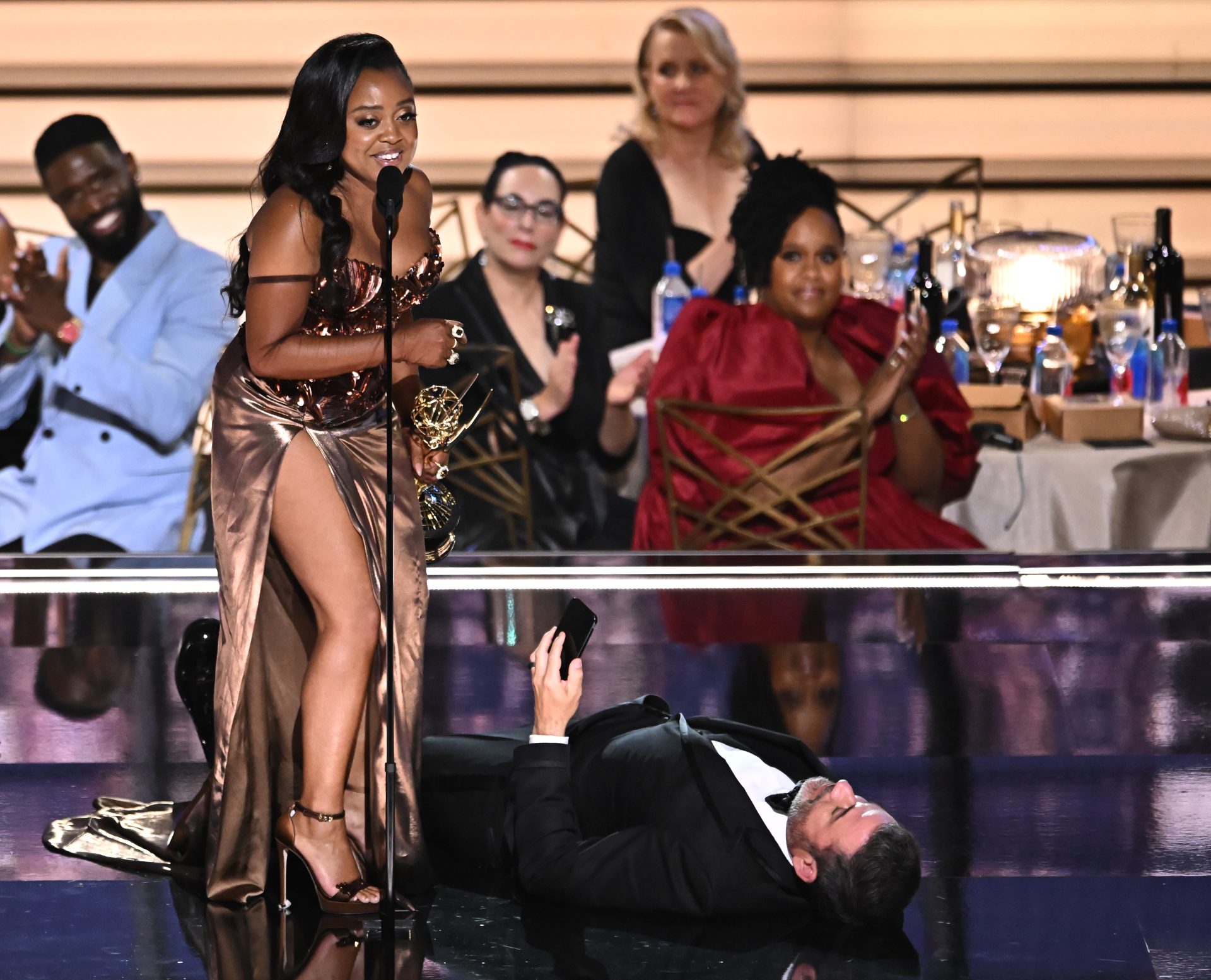 Quinta Brunson Says She Was Not Bothered By The On Stage Moment With Jimmy Kimmel At The Emmys 