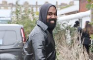 Kanye West Turns Heads In London With His Footwear (Photos)