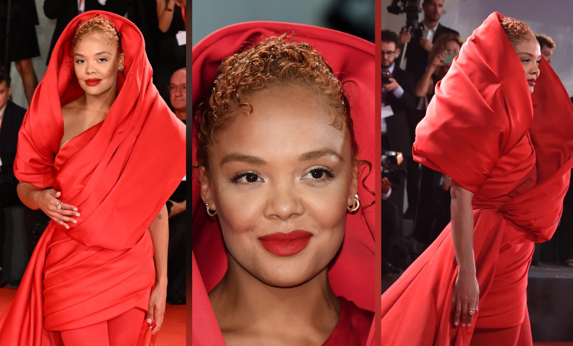Tessa Thompson Stepped On Necks With Her Red Carpet Looks At The Venice Film Festival!