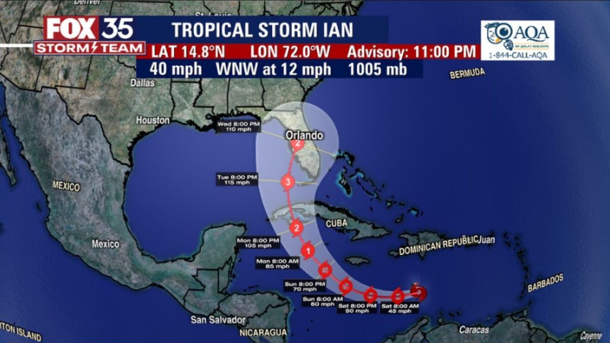 Tropical Storm Ian is Getting Stronger – Watch Latest Tracking Video – YARDHYPE