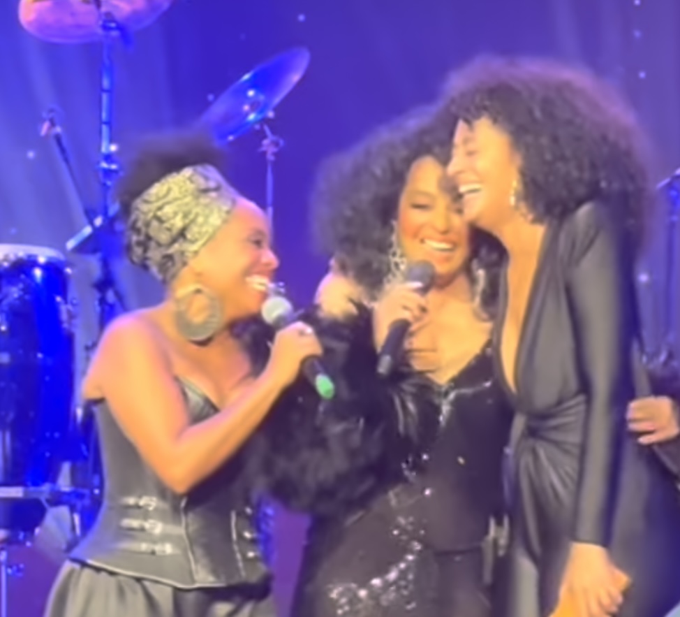 Tracee Ellis Ross Joins Mother and Sister on Stage and Shows Off Her Vocal Ability